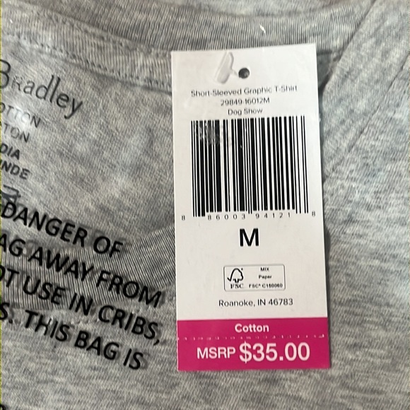 Vera Bradley Short-Sleeved Graphic T-Shirt in Dog Show NWT - Picture 2 of 6